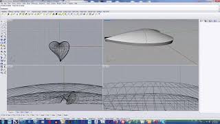 Basic Rhino Make Leaf Using Bend Tool and Curve Basic