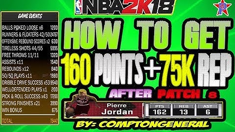 BEST REP METHOD🔥 AFTER PATCH 8 | SCORE 160 POINTS EASY🔥 | #NBA2K18 TUTORIAL (COMPTON METHOD)