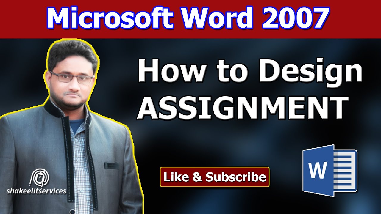 ms word assignment design