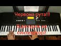 Червона рута! Відеоурок на синтезаторі/фортепіано/piano! Ukrainian Song!