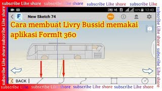 Cara membuat Livry BUSSID / Bus simulator indonesia di aplikasi FormIt mudah screenshot 2