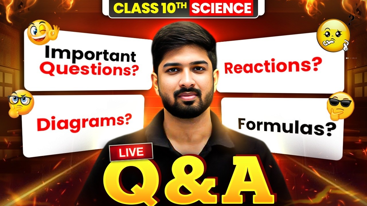 MP Board Class 10 Science🔥| Exam Se Pehle Live Guidance with Lav Sir | Live QnA