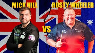 Mick Hill vs Rusty Wheeler - Snookerworld Gold Coast Australia 10/10/23 - Race to 6