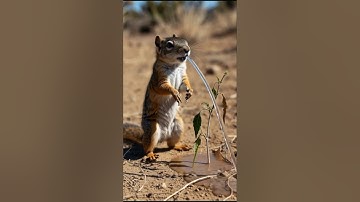 Squirrel watered the red chilli plant and rescued it from drying up 😭 #ai #tree #save #watering