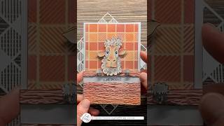 How to inkblend with a gingham kitchen towel stencil