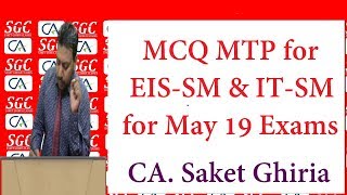 MCQ MTP for EIS-SM & IT-SM May 19 Exams