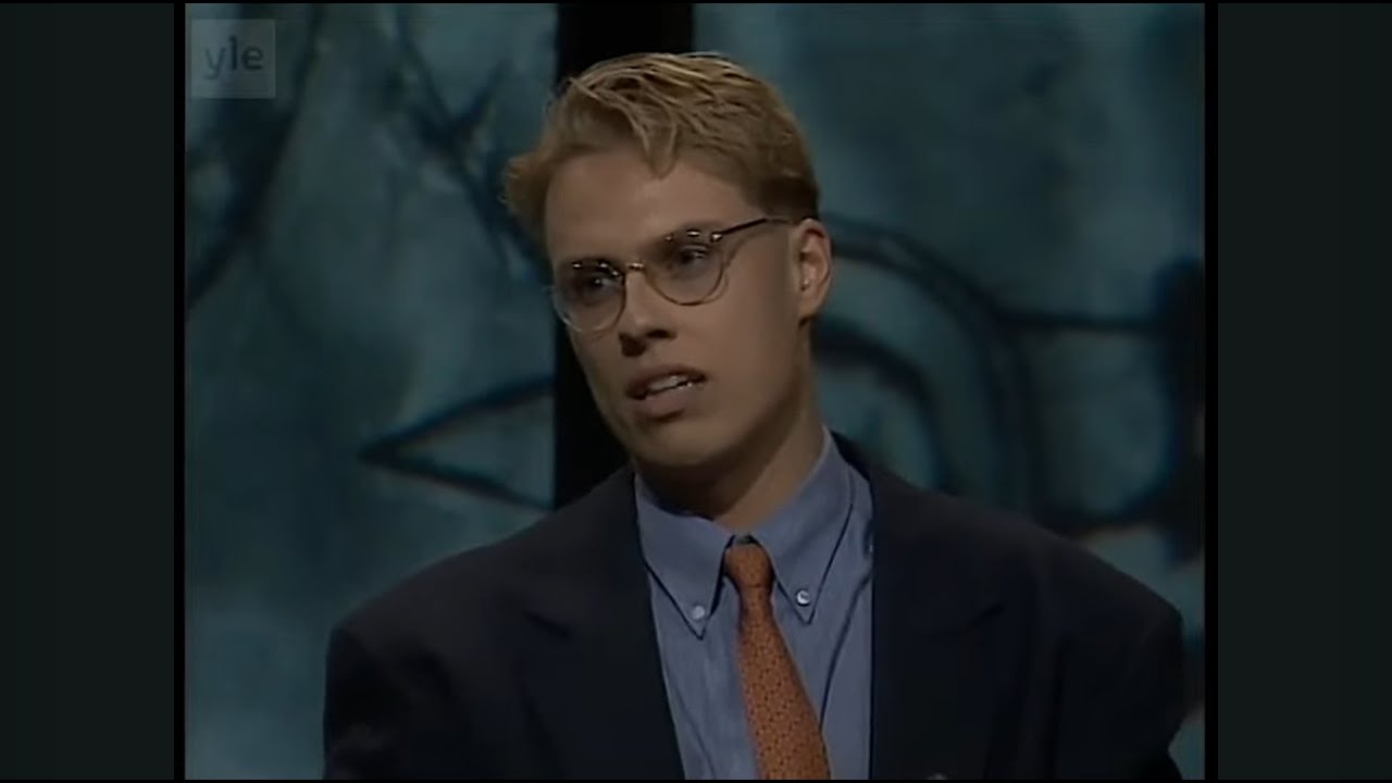 Alexander Stubb Ajankohtaisen Kakkosen Eurooppa-illassa 1994