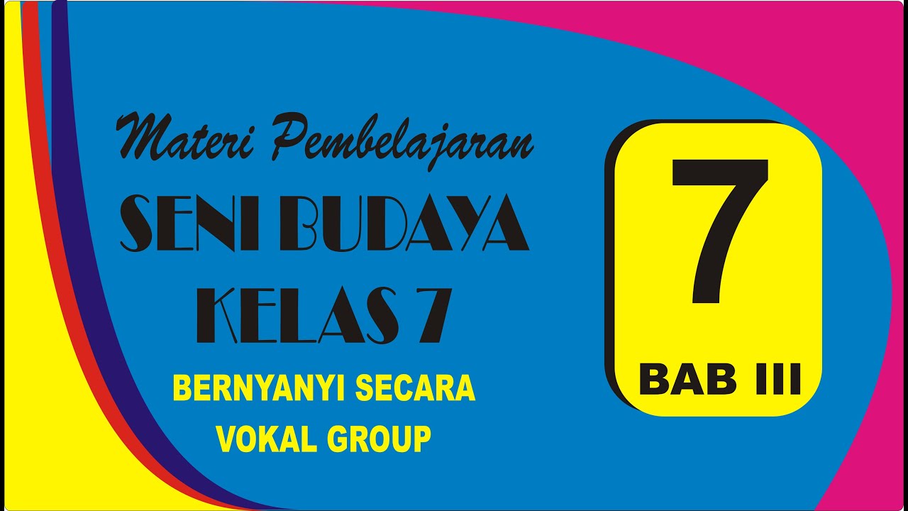 Materi Pembelajaran Seni Budaya Bab 2 Kurikulum 13 Kelas 7 Youtube Materi Pembelajaran Seni Budaya Bab 2 Kurikulum 13 Kelas 7 Youtube
