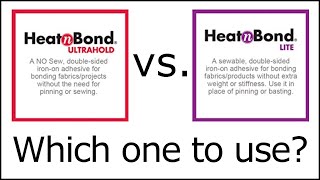 How do I use HeatnBond?? HeatnBond LITE vs. ULTRAHOLD for raw edge applique  