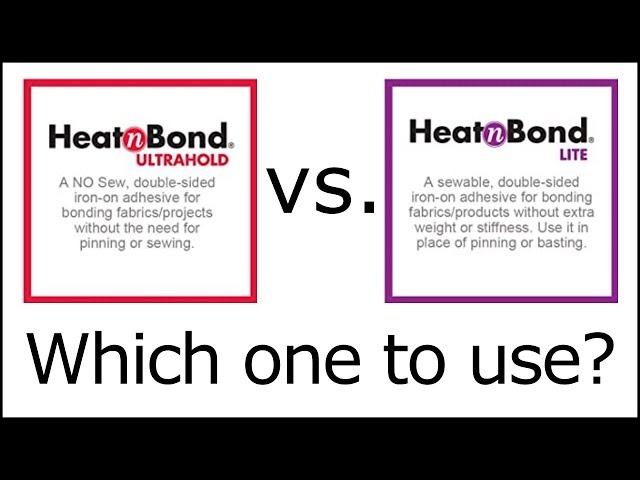 How do I use HeatnBond?? HeatnBond LITE vs. ULTRAHOLD for raw edge applique  