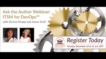 Ask the Author Webinar: ITSM for DevOps