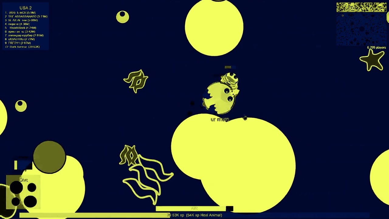 Mope.io - Swordfish Kills Pelican with 12 With Random Effects