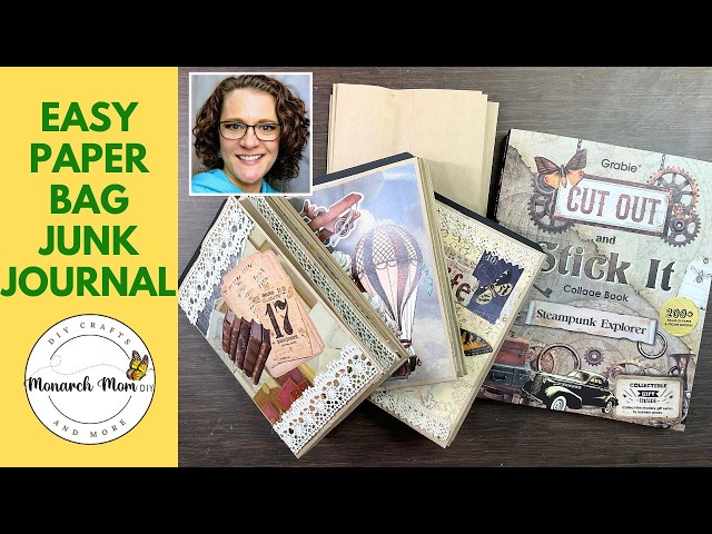 junk journal &ペーパーバッグセット Easy Paper Bag Junk Journal | Paper crafting | Grabie Collage