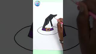 Spooky Season | Magical Halloween Fun: Learn to Draw a Witch's Hat! 🧙‍♀️🎃