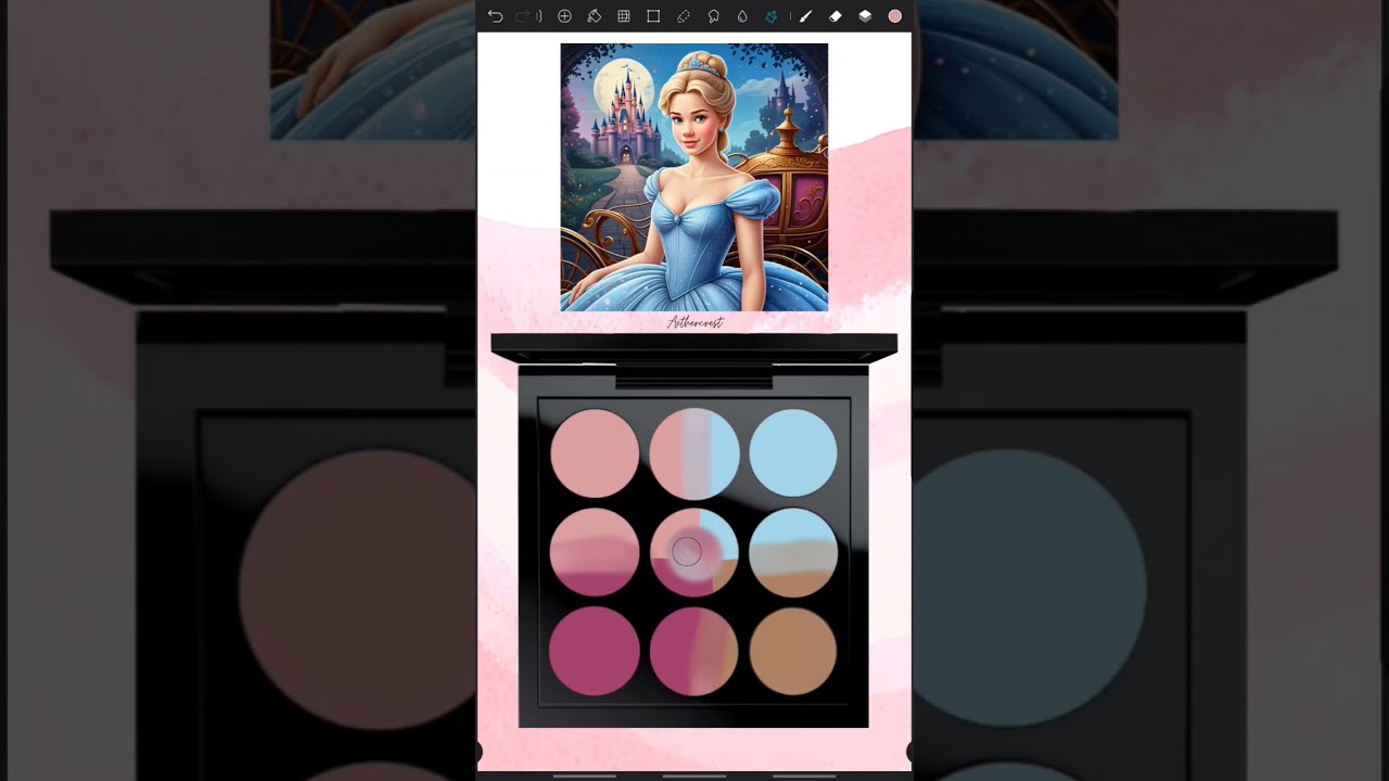 Disney Princess Cinderella Make-up Palette 💎✨  