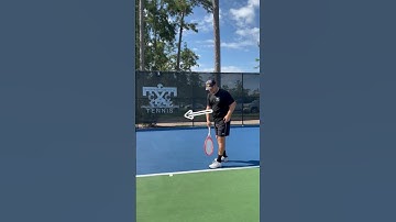 The tennis serve technique- belly button reference point on toss