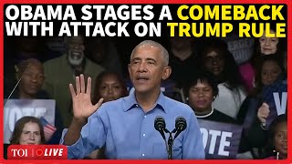 Obama Speech LIVE: Obama's Blistering Attack On Trump In Fiery Virginia Speech