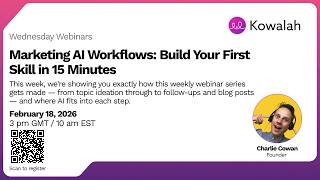 Marketing AI Workflows: Build Your First Claude Skill in 15 Minutes