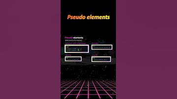 Pseudo Elements in CSS #css  #coding