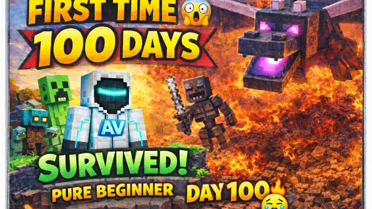 I survived 100 Days for the FIRST TIME in Minecraft😱😱 - YouTube