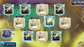2.1 BILLION 121 OVR TEAM UPGRADE | UTOTS X PRIME ICONS | UTOTS PACK OPENING | FIFA MOBILE 22