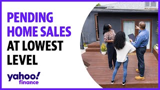 Pending home sales drop to the lowest level on record