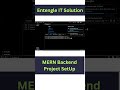 backend #projectsetup #mernstack