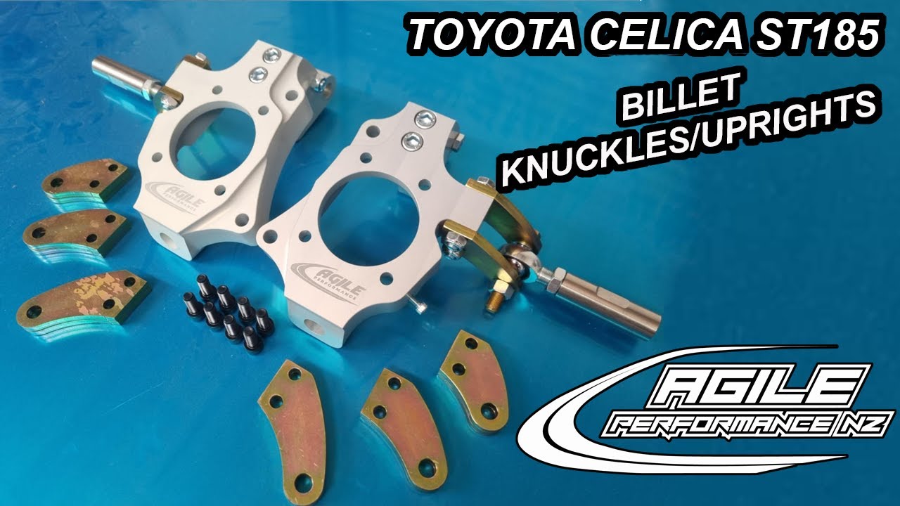 St185 Rear Diff Mount Agile Performance Celica ST185 Billet knuckle kit Overview - YouTube