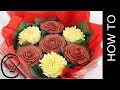 Hidden CHOCOLATES! Valentine Buttercream Flowers Bouquet by Cupcake Savvy's Kitchen