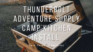 Transform Your Rivian R1 with Thunderbolt Adventure Supply: Camp Kitchen and Gear Tunnel Slide