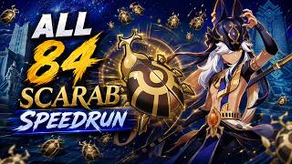 ALL 84 Scarab Locations - Efficient Farming Route | Cyno Ascension Materials | Genshin Impact