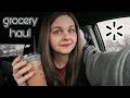 WALMART GROCERY HAUL 2022 || GROCERY PICKUP DURING A STORM 😬