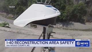 I-40 reconstruction area safety
