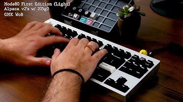 Mode80 First Edition  w/ Alpacas Keyboard Sound Test ASMR