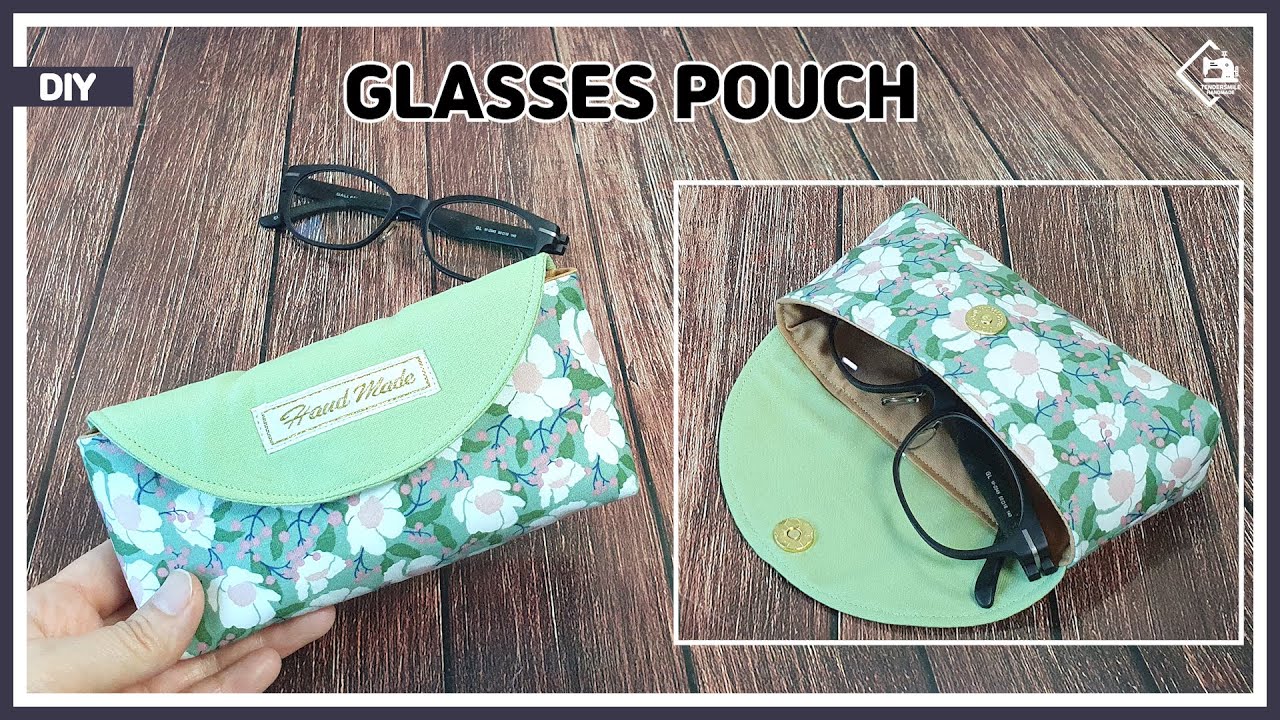 Sunglasses Pouch and Lens Cleaner with Book Shelf Design