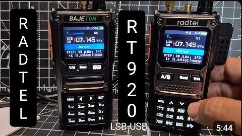 RADTEL RT-920 USB -LSB Test