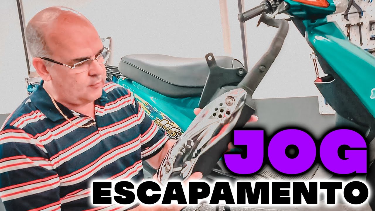 Escapamento Jog 50 cc modelo para motor original - RR Tuned Exhaust