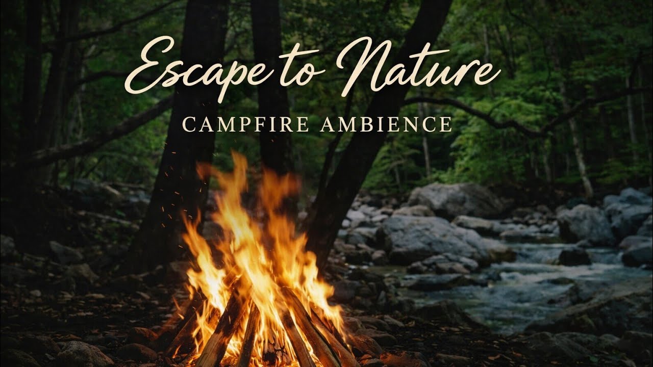 Natural Relaxing Fire Ambience 🔥 Perfect for Sleep, Relaxation & Focus