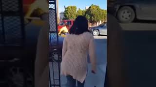 Spanish Mom Hits Daughter With Shoe