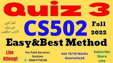 cs502 quiz no 3 solution fall 2022 cs502 quiz 3 solution 2023 cs502 quiz 3 solution 2022 cs502 quiz