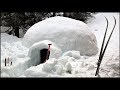 How to build an igloo for overnight snow camping