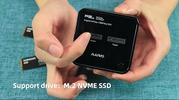 MAIWO Dual Bay M.2 PCIe NVMe SSD Docking Station Soild State Drive Duplicator|K3016P