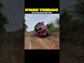 VIRAL,TRUK SAWIT OLENG NYARIS TERBALIK,TRUK TERBALIK  #trukoleng #truck #shorts #truksawit #jcb #fyp