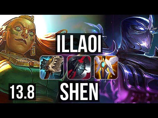 ILLAOI vs SHEN (TOP), 2.9M mastery, 1800+ games