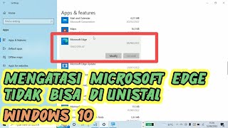 Cara Unistall / Menghapus Microsoft Edge di Windows 10 screenshot 3