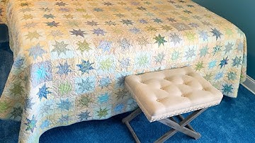 Using scraps to make Twinkling 9 Patch!