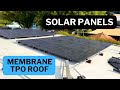 Flat Roof Solar Install | TPO Roofing Explained