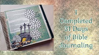 I Completed 31 Days of Bible Journaling, Flip Through (April 2022)