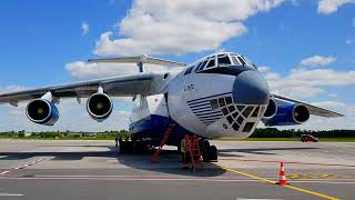 Ilyushin IL-76TD SilkWay Land in Vilnius Airport