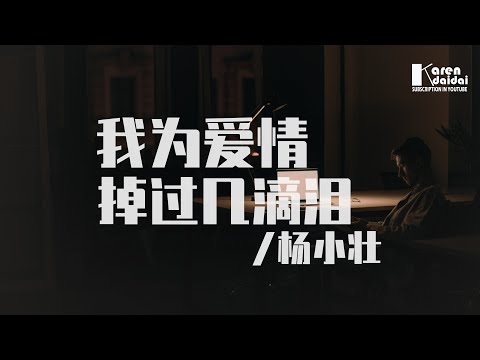楊小壯 - 我為愛情掉過幾滴淚「我曾為那段愛情徹夜買醉。」♪ Karendaidai ♪